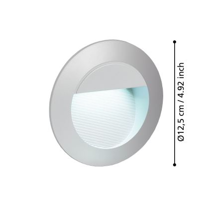 Eglo - LED Екстериорна ориентационна лампа 1xLED/2,5W/230V IP65