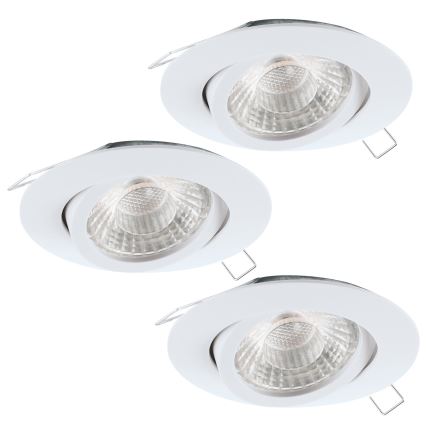 Eglo - Комплект 3x LED Осветление за окачен таван TEDO 3xGU10-LED/5W/230V