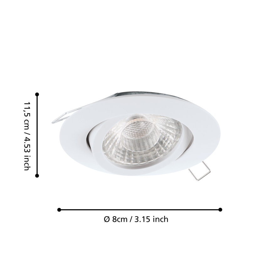 Eglo - Комплект 3x LED Осветление за окачен таван TEDO 3xGU10-LED/5W/230V