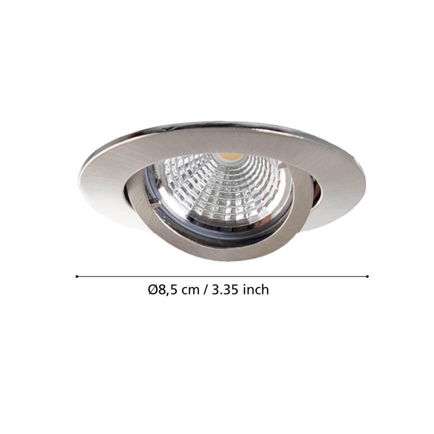 Eglo - комплект 3x LED вградени осветителни тела TEDO 1xGU10-LED/5W/230V