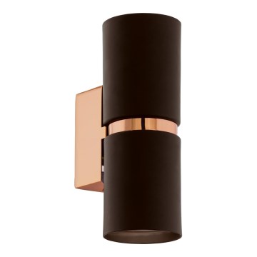 Eglo 95371 - LED стенна лампа PASSA 2xGU10-LED/4W/230V