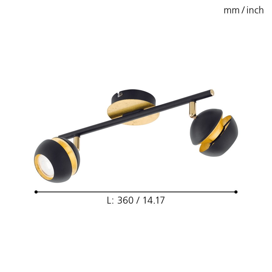 Eglo - LED Прожектор, луна 2xGU10-LED/4W/230V