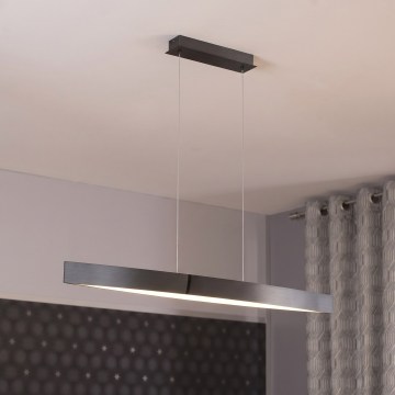 Eglo 95549 - Димируема LED висяща лампа на кабел FORNES-S LED/24W/230V 2700-6500K черен хром