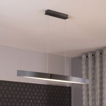 Eglo 95549 - LED полилей с възможност за димиране на кабел FORNES-S LED/24W/230V 2700-6500K черен хром