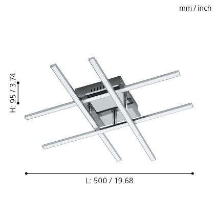 Eglo - LED Лампа за таван LED/24W/230V