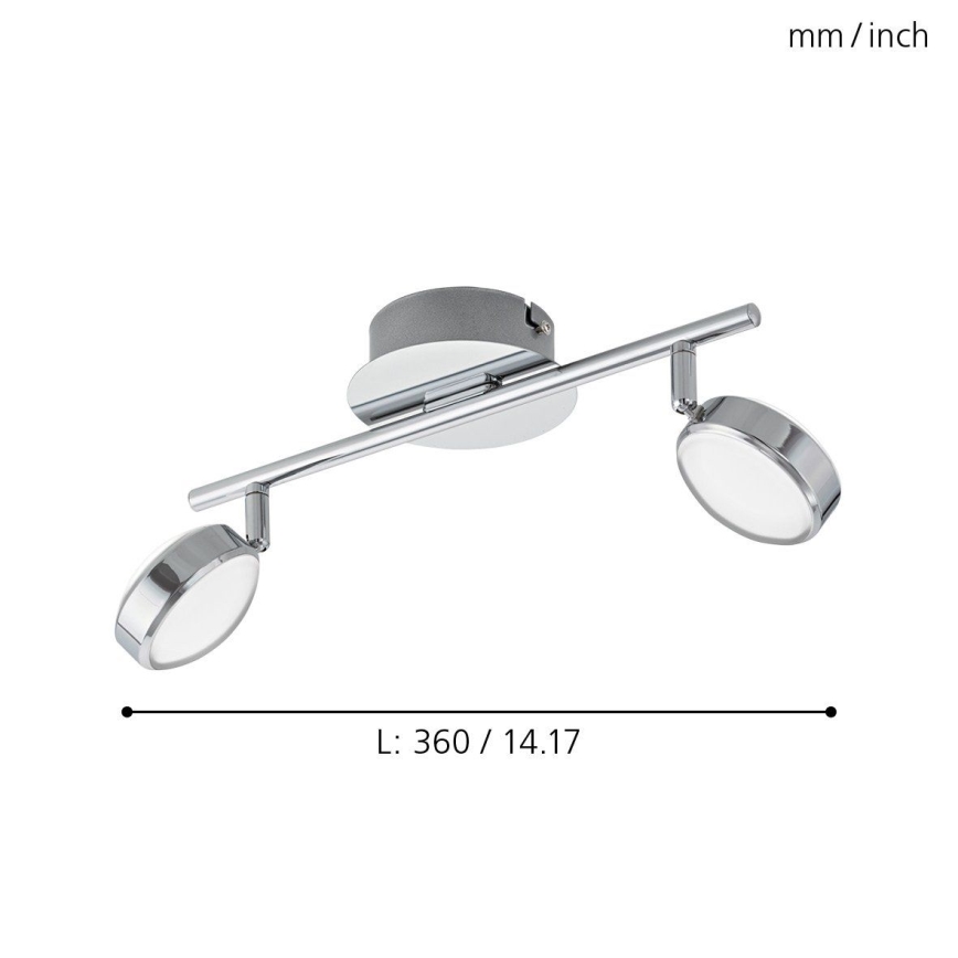 Eglo 95629 - LED Точково осветително тяло SALTO 2xLED/5,4W/230V