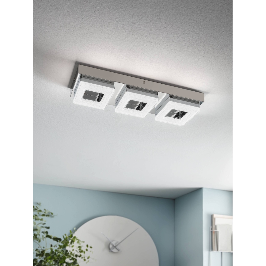 Eglo - LED Кристална Лампа за таван 3xLED/4W/230V