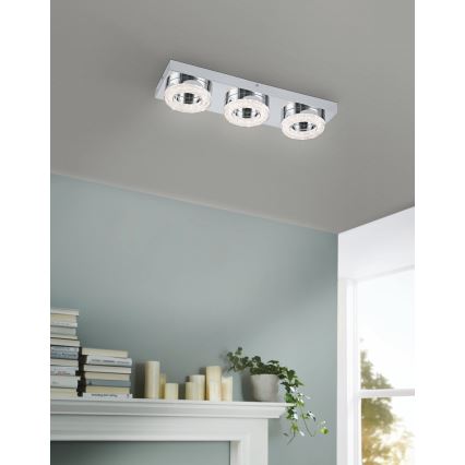 Eglo - LED Кристална Лампа за таван 3xLED/4W/230V