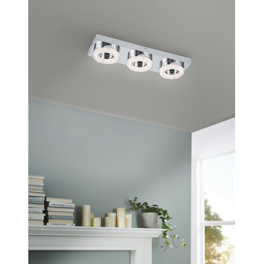 Eglo - LED Кристална Лампа за таван 3xLED/4W/230V