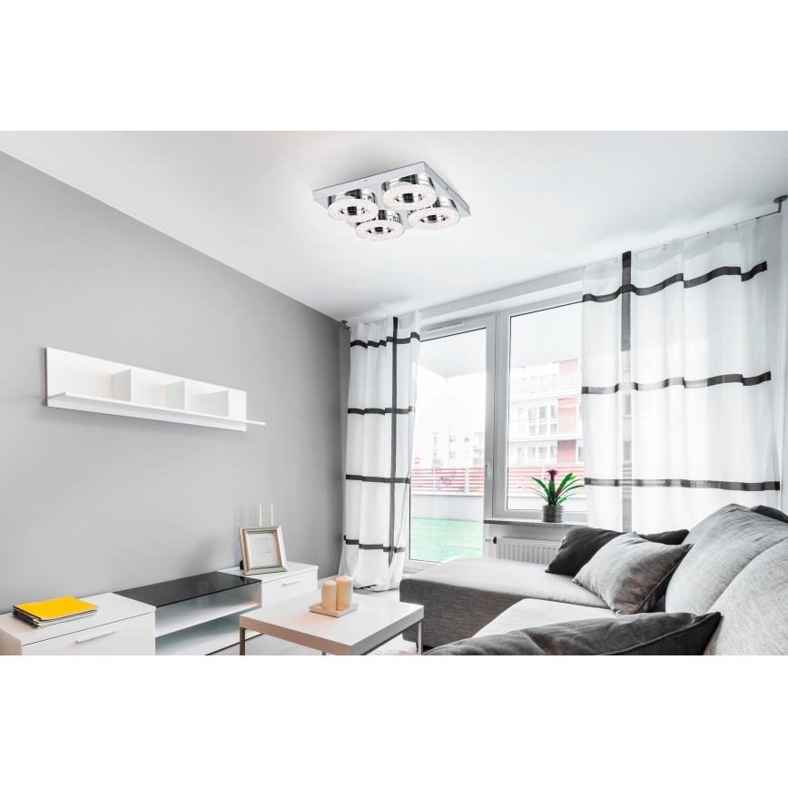 Eglo - LED Кристална Лампа за таван 4xLED/4W/230V