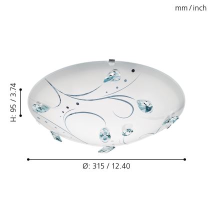 Eglo - LED Лампа за таван LED/16W/230V