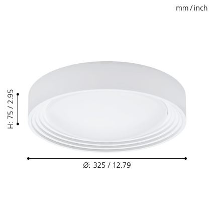 Eglo - LED За баня Лампа за таван LED/11W/230V IP44