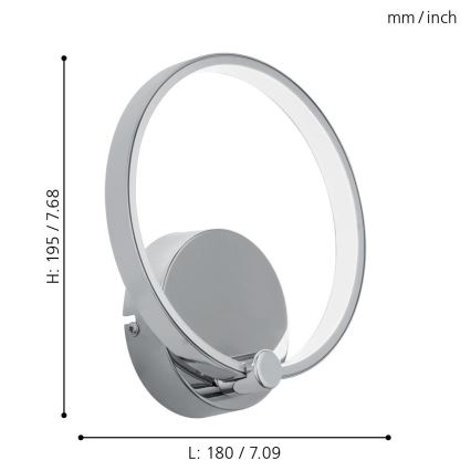 Eglo - LED Стенна лампа LED/5W/230V