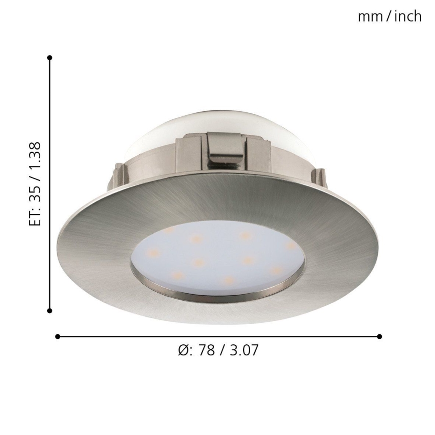 Eglo - Комплект 3x LED Осветление за окачен таван PINEDA 1xLED/4,9W/230V