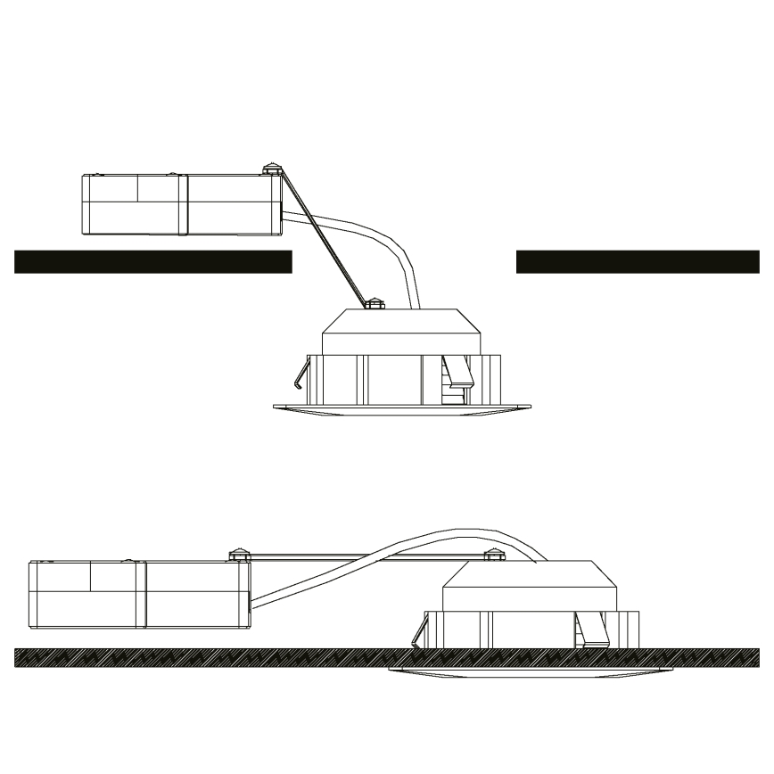 Eglo - Комплект 3x LED Осветление за окачен таван PINEDA 1xLED/4,9W/230V