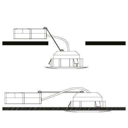Eglo - Комплект от 3 вградени LED осветителни тела PINEDA LED/4,9W/230V