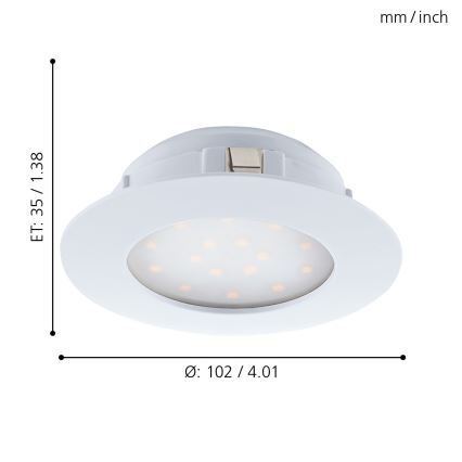 Eglo - LED Осветление за окачен таван 1xLED/11W/230V