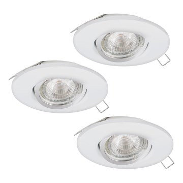 Eglo 95895 - К-кт 3x LED лампа за окачен таван PENETO 1 1xGU10-LED/3W/230V