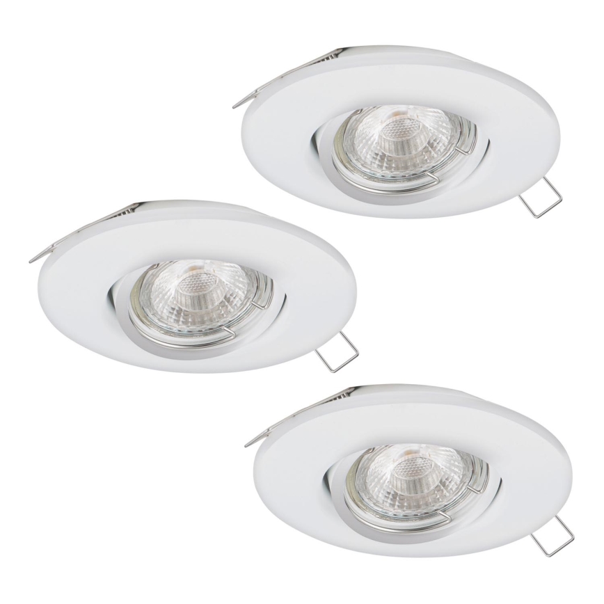 Eglo 95895 - К-кт 3x LED лампа за окачен таван PENETO 1 1xGU10-LED/3W/230V