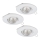 Eglo 95895 - К-кт 3x LED лампа за окачен таван PENETO 1 1xGU10-LED/3W/230V