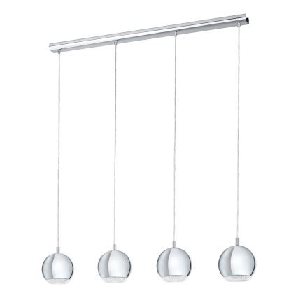 Eglo - LED Полилей 4xGU10-LED/4W/230V