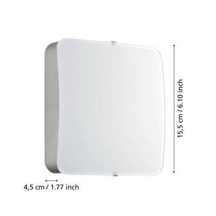 Eglo 95967 - LED таванно осветително тяло CUPELLA LED/11W/230V матов хром