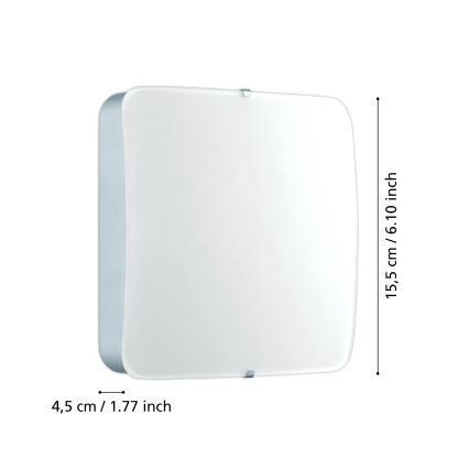 Eglo 95968 - LED таванно осветително тяло CUPELLA LED/11W/230V лъскав хром