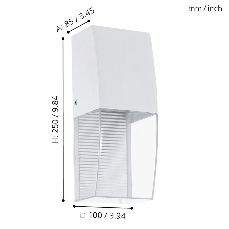 Eglo 95991 - LED Екстериорна Стенна лампа SERVOI LED/3,7W IP44