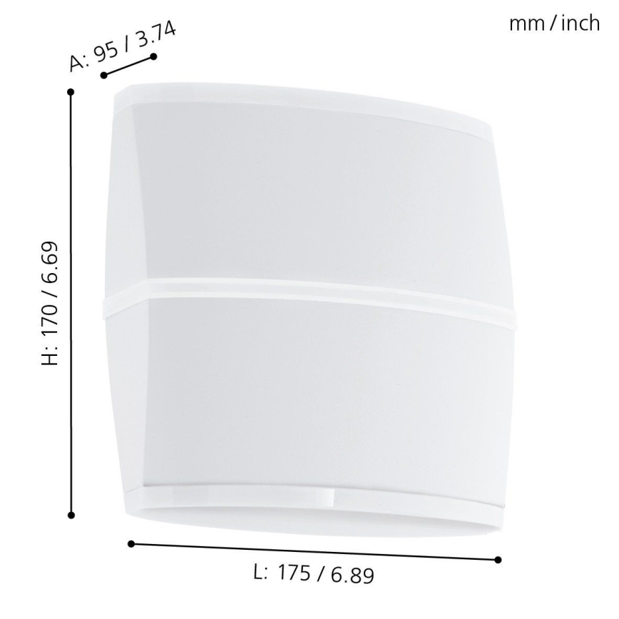 Eglo - LED Екстериорна Стенна лампа 2xLED/6W IP44