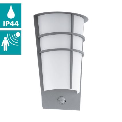 Eglo - LED Екстериорна Стенна лампа със сензор 2xLED/2,5W IP44