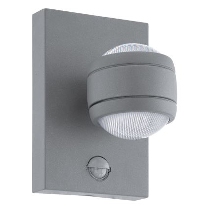Eglo - LED Екстериорна Стенна лампа на сензор 2xLED/3,7W IP44