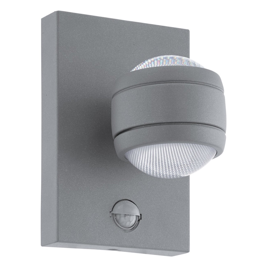 Eglo - LED Екстериорна Стенна лампа на сензор 2xLED/3,7W IP44