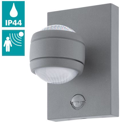Eglo - LED Екстериорна Стенна лампа на сензор 2xLED/3,7W IP44
