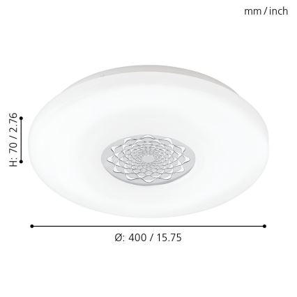 Eglo - LED Лампа за таван LED/24W/230V