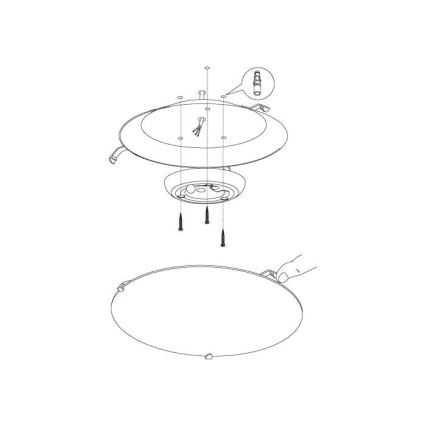 Eglo - LED Лампа за таван LED/11W/230V