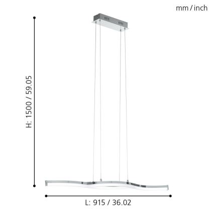 Eglo 96101 - LED Полилей LASANA 2 2xLED/10,5W/230V