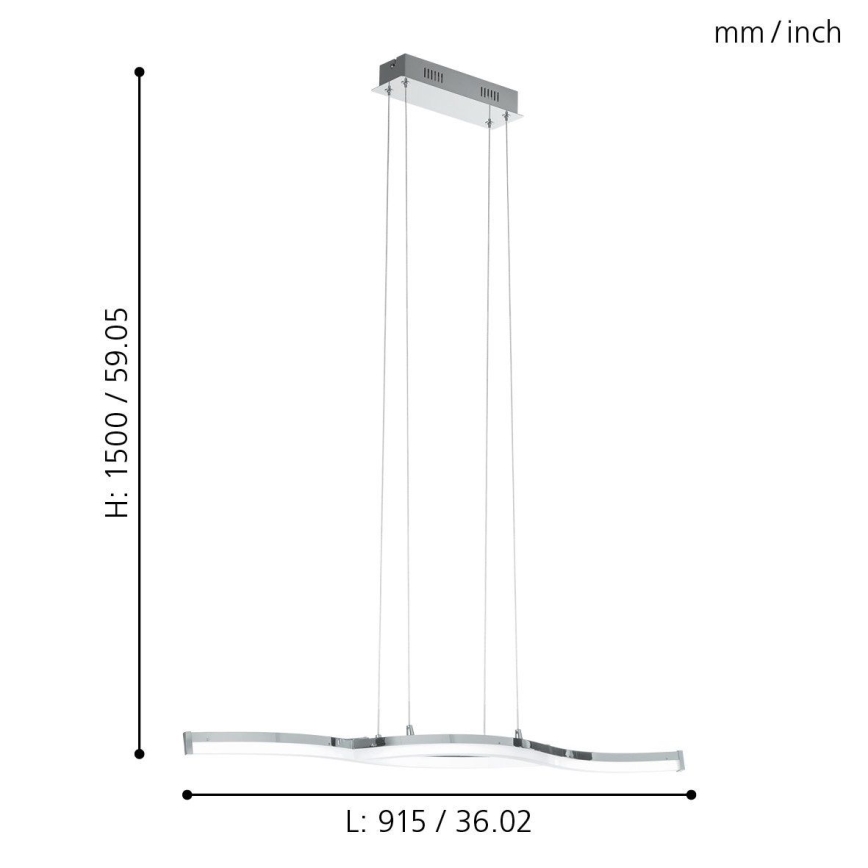 Eglo 96101 - LED Полилей LASANA 2 2xLED/10,5W/230V