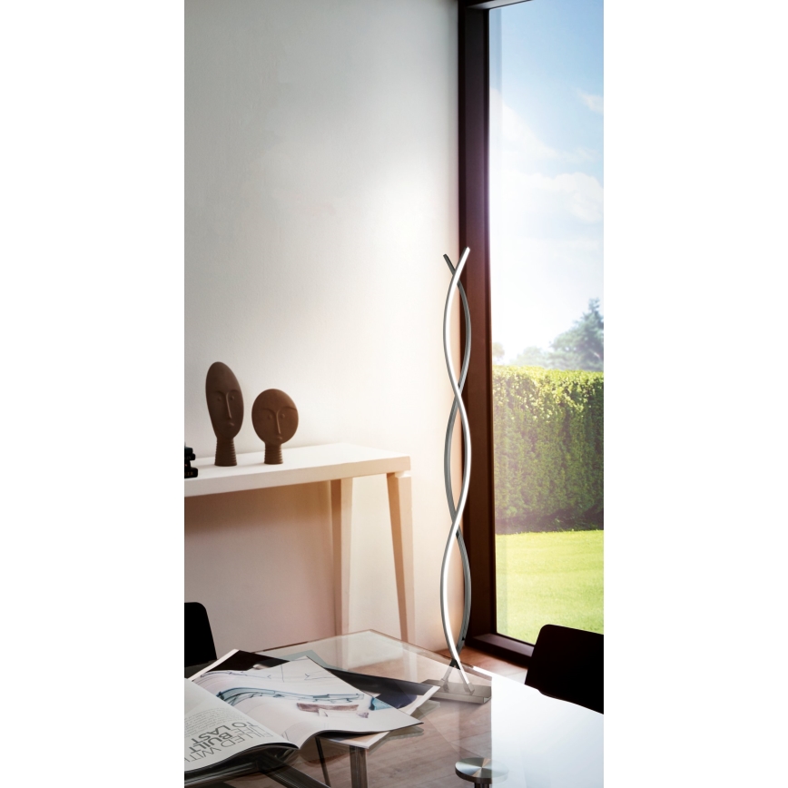 Eglo - LED подова лампа LED/36W/230V, гланцов хром