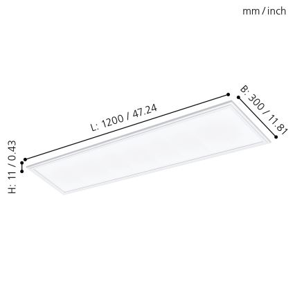 Eglo - LED Панел за вграждане LED/40W/230V