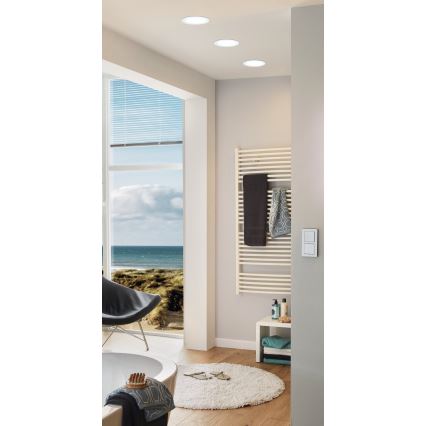 Eglo 96165 - вградено LED осветително тяло FUEVA 1 LED/10,9W/230V IP44 Ø 17 см