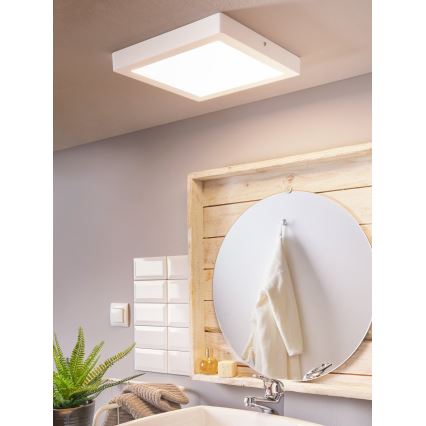 Eglo 96169 - LED плафон за баня FUEVA 1 LED/22W/230V IP44 30x30 cm