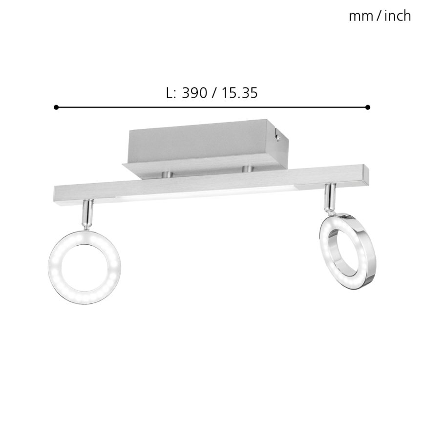 Eglo - Спот 2xLED/3,2W + LED/3,3/230V