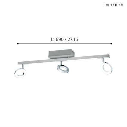 Eglo - Спот 3xLED/3,2W + 2xLED/3,3/230V