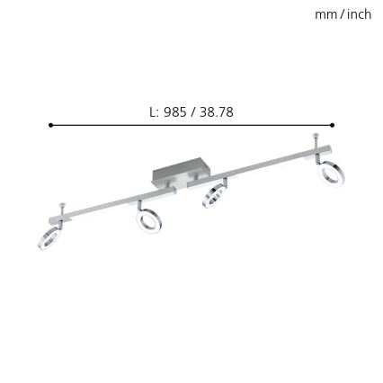 Eglo - Спот 1 4xLED/3,2W + 2xLED/3,3/230V