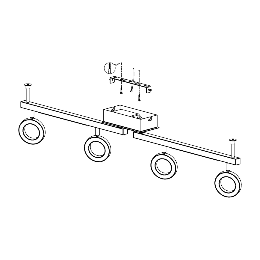 Eglo - Спот 1 4xLED/3,2W + 2xLED/3,3/230V