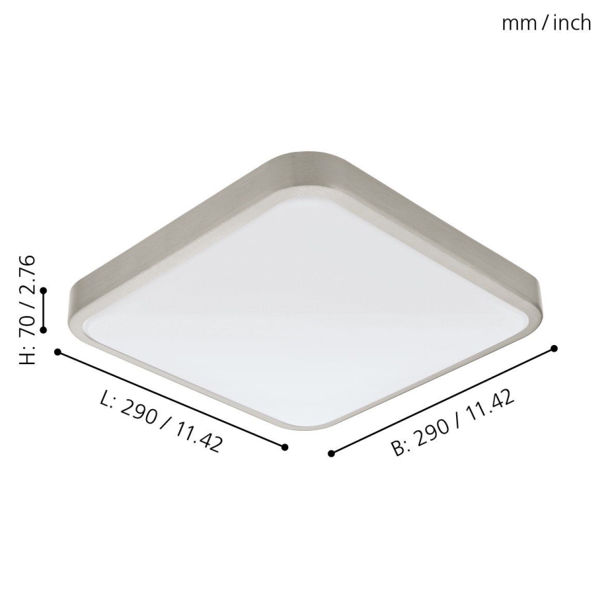 Eglo 96231 - LED таванно осветително тяло за баня MANILVA LED/16W/230V IP44