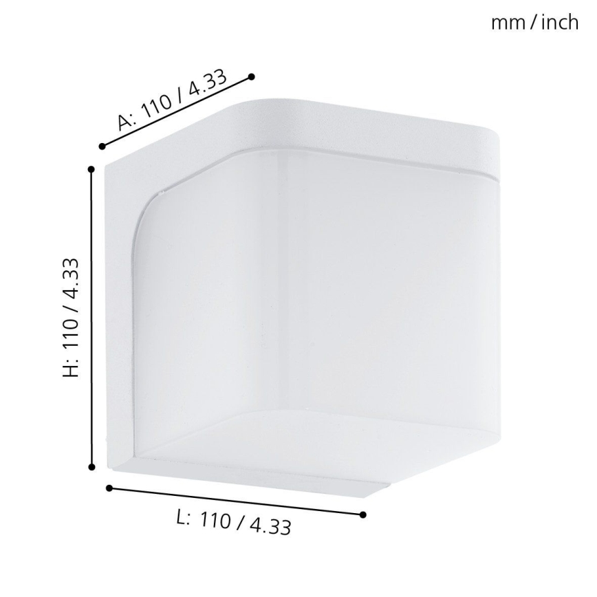 Eglo - LED Екстериорен аплик LED/4,9W/230V IP44