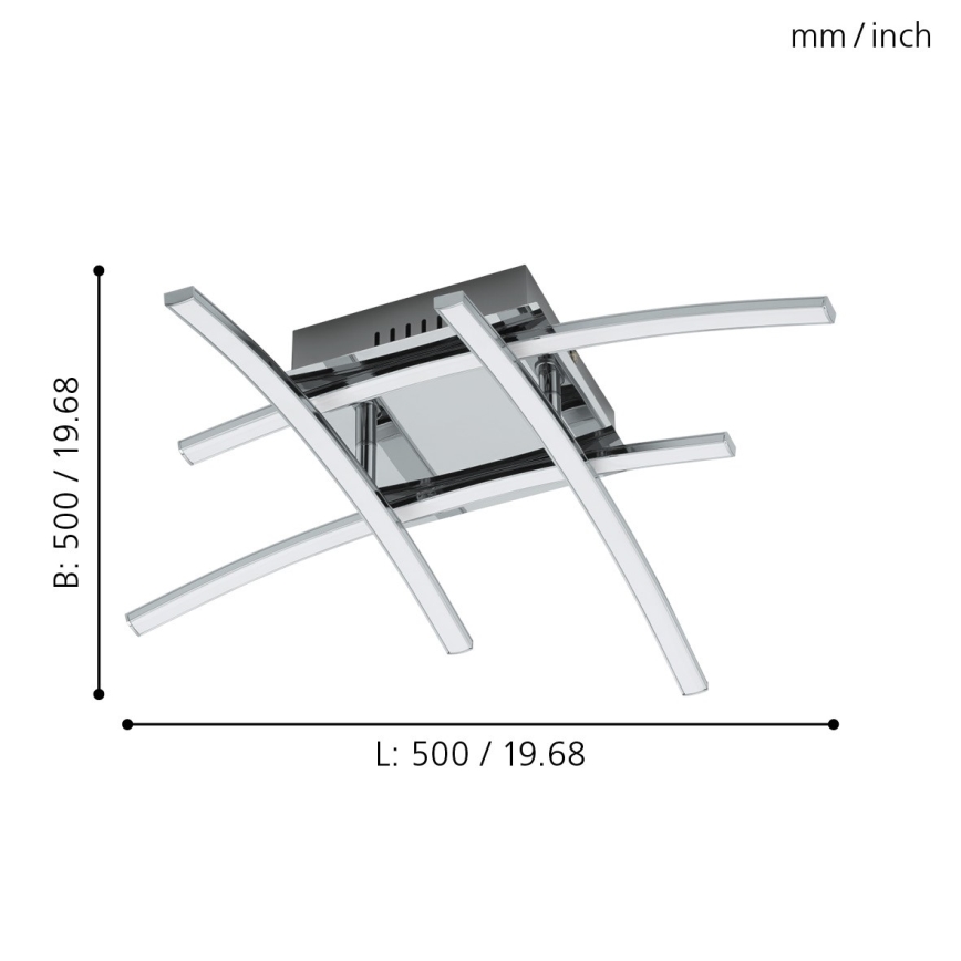 Eglo - LED повърхностно монтиран Полилей 4xLED/5W/230V