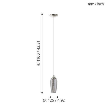 Eglo - LED Полилей на верижка 1xG9/2,5W/230V