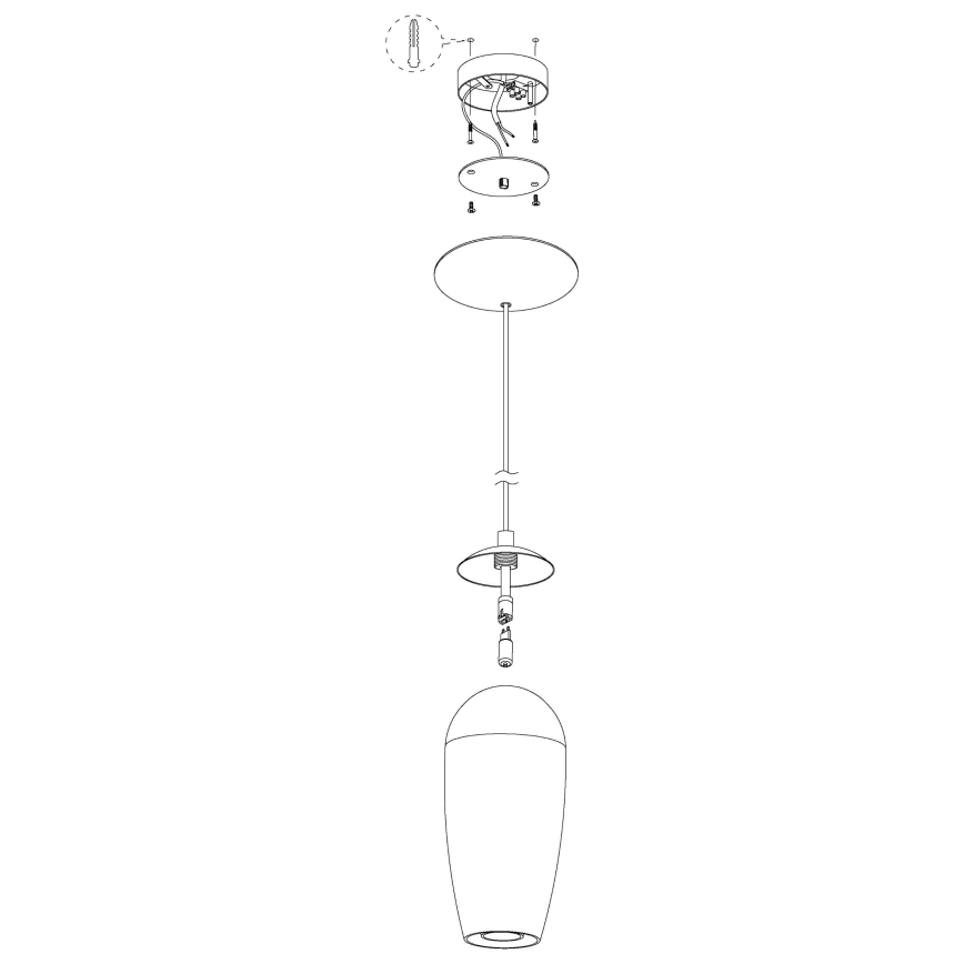Eglo - LED Полилей на верижка 1xG9/2,5W/230V